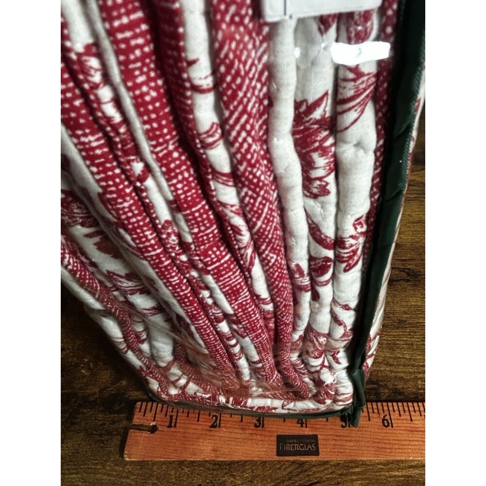 Laura Ashley Ashington Full Queen Quilt Set, 3 Piece Red Floral Cotton Prewashed - Picture 10 of 14